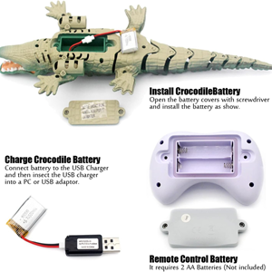 ربات اسباب بازی کروکودیل کنترلی شارژی SWIM CROCODILE Remote Control_اسباب بازی